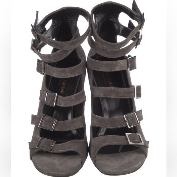 Saint Laurent suede heels - Picture 2 of 5